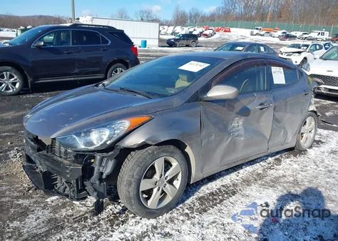 2011 Hyundai Elantra Limited from USA, damaged, VIN 5NPDH4AE5BH045257